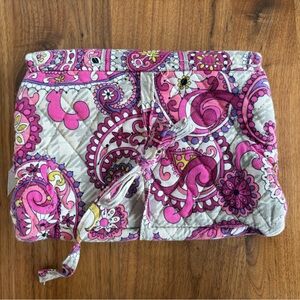 Vera Bradley Tie closure Toiletry Bag in Paisley Meets Plaid